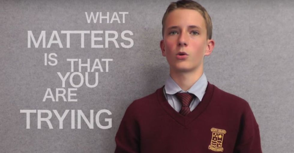 Meet the student fighting for his country's native language. He's great.