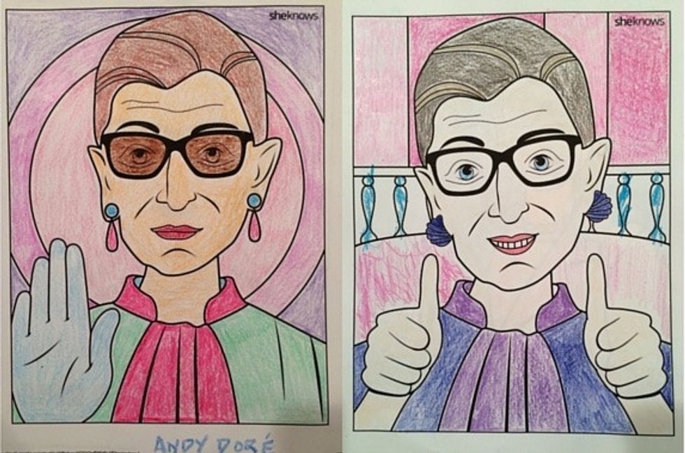 There S A Ruth Bader Ginsburg Coloring Book For Those Who Want To Color