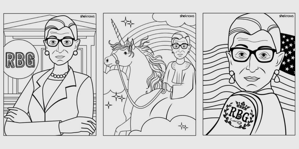 There's a Ruth Bader Ginsburg coloring book for those who want to color outside the lines.