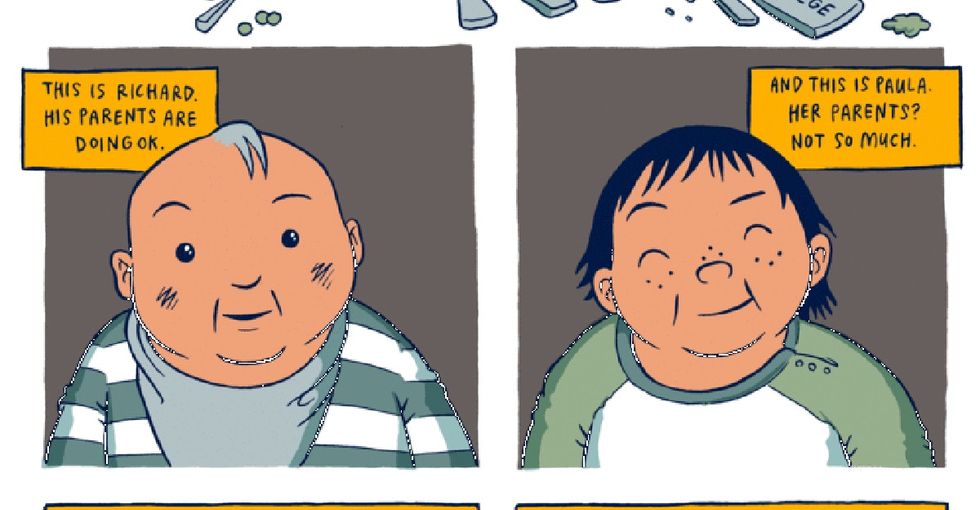 A short comic gives the simplest, most perfect explanation of privilege  I've ever seen - Upworthy