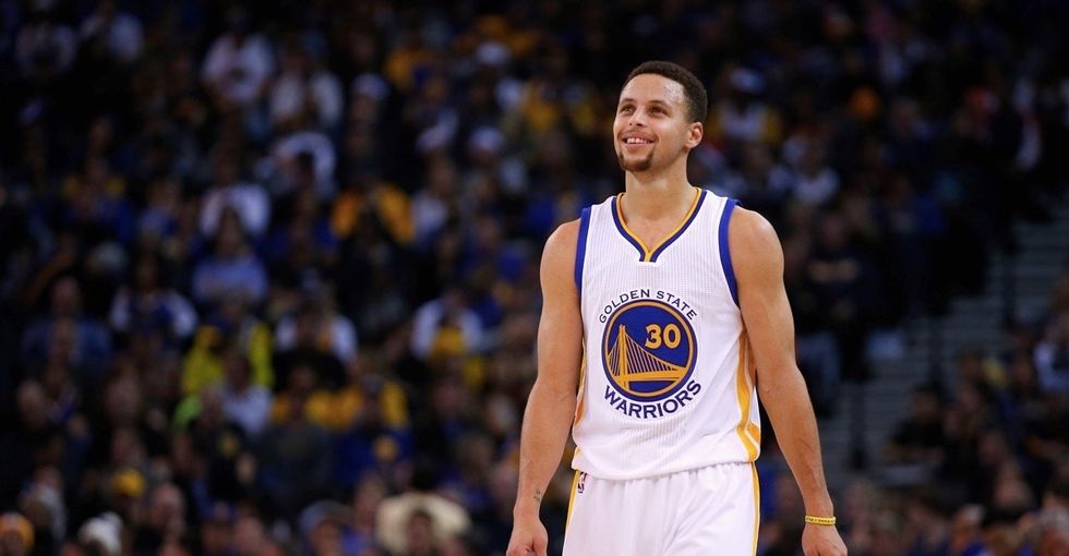 You have to see this touching moment between a future basketball star and his dad.