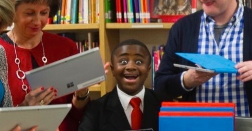 Kid President 'upgrades' a school in his hometown, and it's a message for us all.