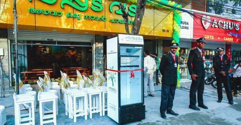 A woman saw hungry people digging in her restaurant's trash, so she put a fridge outside.