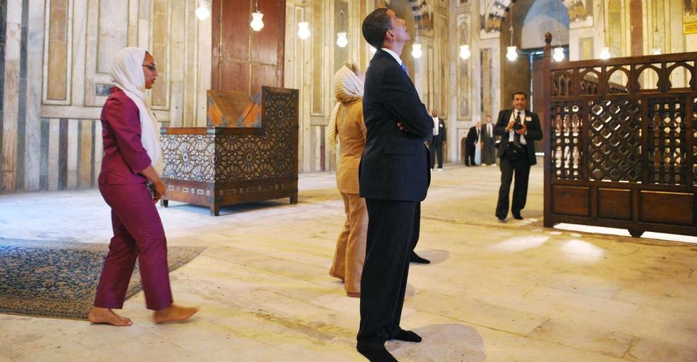 President Obama visited a mosque today. In a perfect world, no one would care.