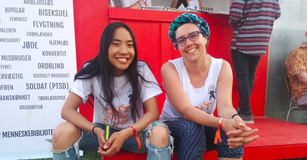 Check out a human library, where you borrow people instead of books.