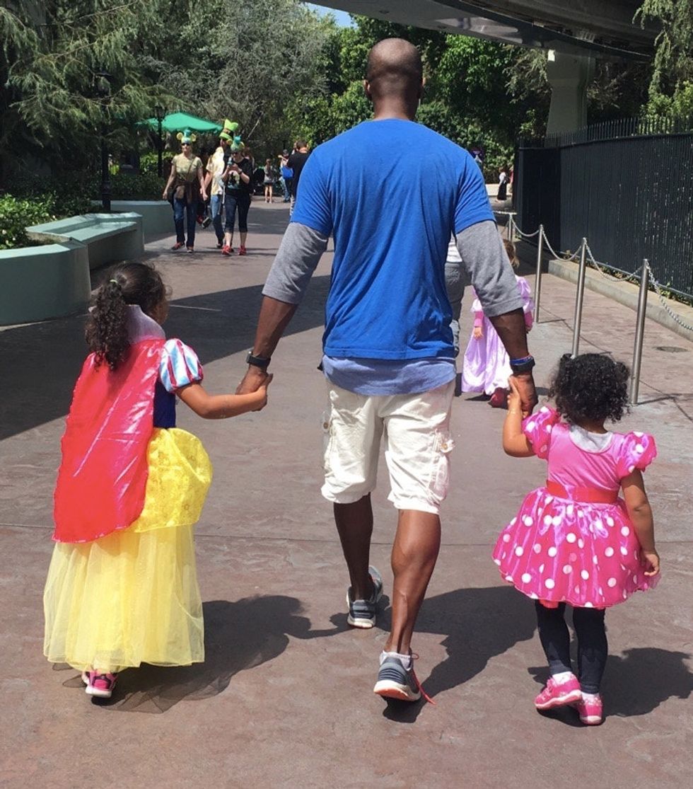 Disneyland, fathers, daughters, ethnicity