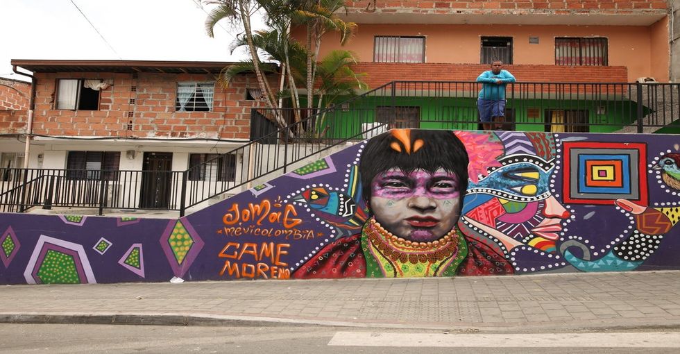These 10 beautiful murals show how a once violent town found redemption through art.