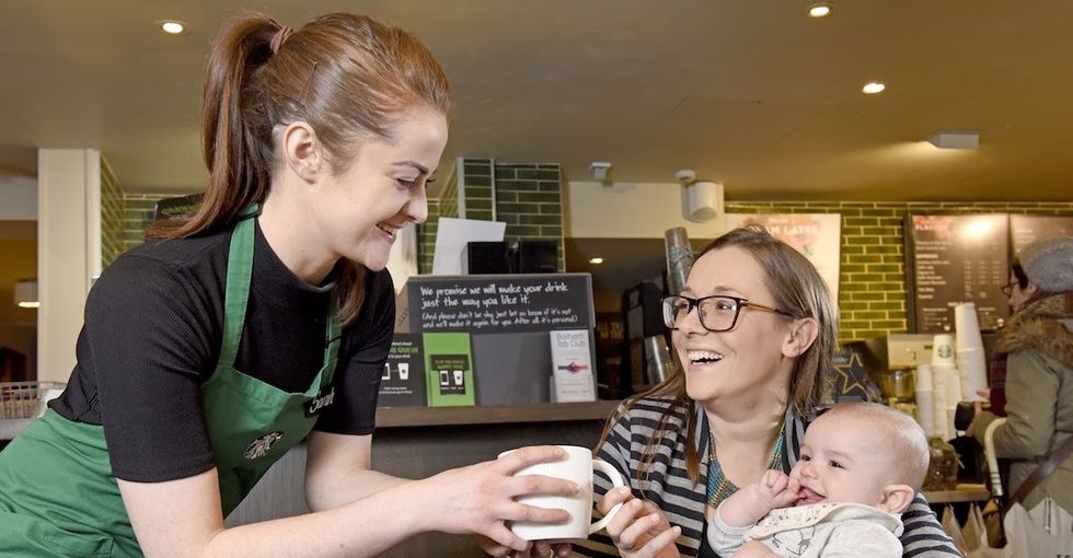 Starbucks U.K. trained its staff to be more parent-friendly. Here's what that means.
