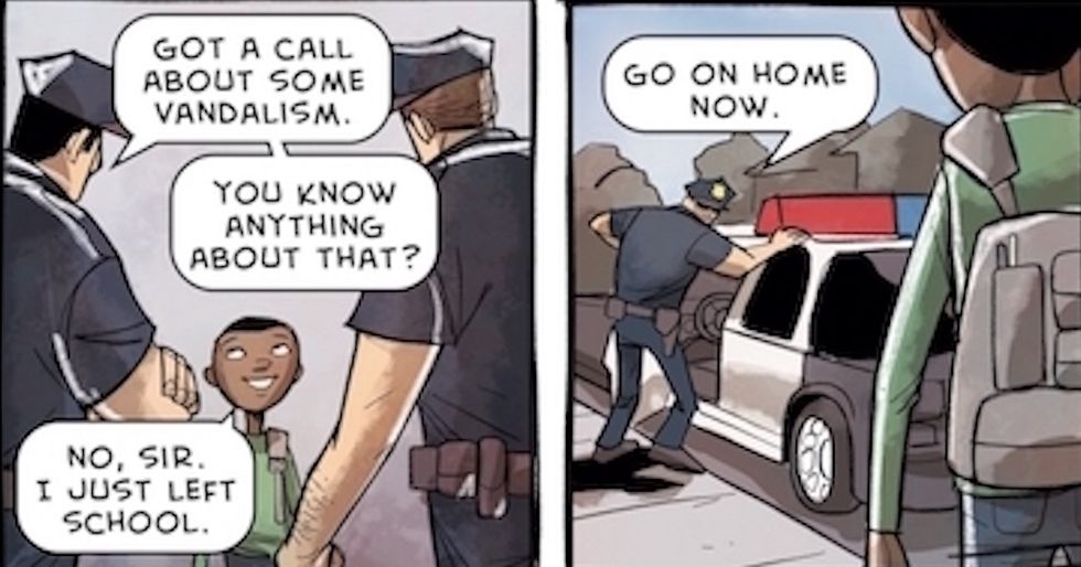 The harsh reality of being a black child in America, told in a 10-part comic.