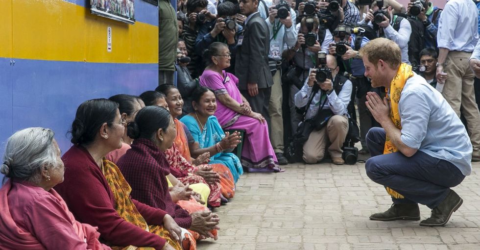 21 funny, heartwarming pics from Prince Harry's visit to Nepal.