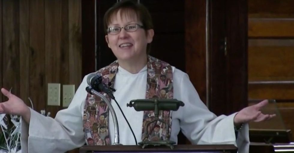 Her congregation expected a normal sermon on Sunday. But they got something even better.