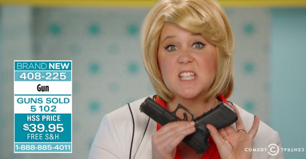 Amy Schumer’s sketch on guns is hilarious, terrifying, and way too real.