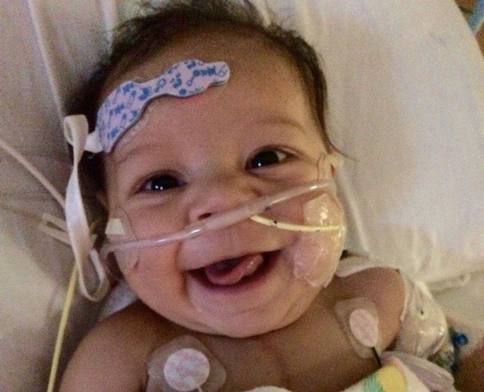 A baby who died in the hospital a few weeks ago is now alive and able