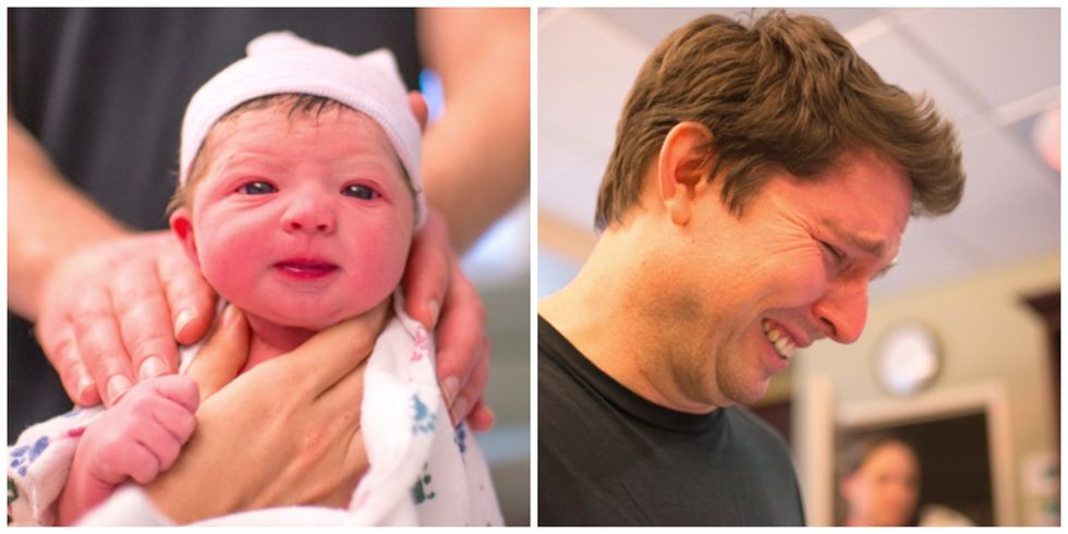 9 astounding photos this mom took to keep herself calm while giving birth.