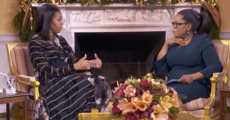Michelle Obama sat down with Oprah for an important chat about criticism.