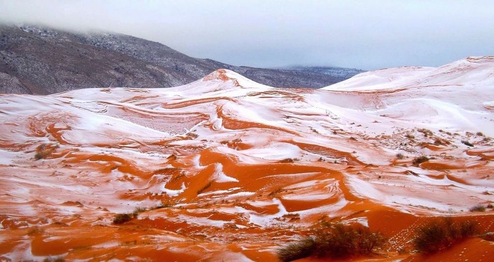 It snowed in the Sahara. Yes, it's gorgeous. No, it doesn't mean climate change is fake.