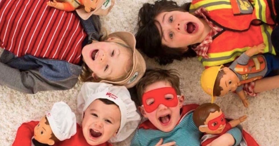A new company combines action figures with dolls, and boys love them.