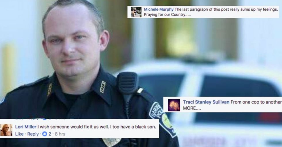 A police officer makes a profound statement after pulling over a Black teen