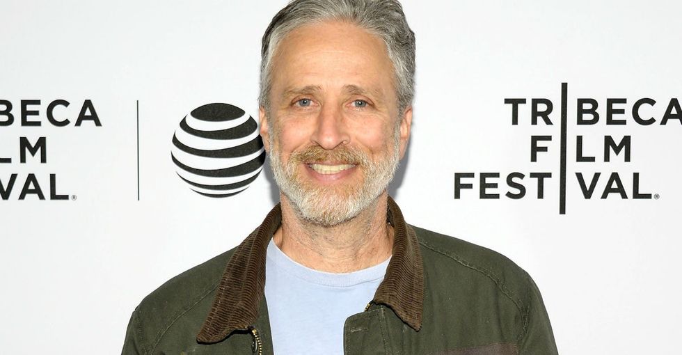 Jon Stewart adopted a horse that was shot over 100 times with paintballs.