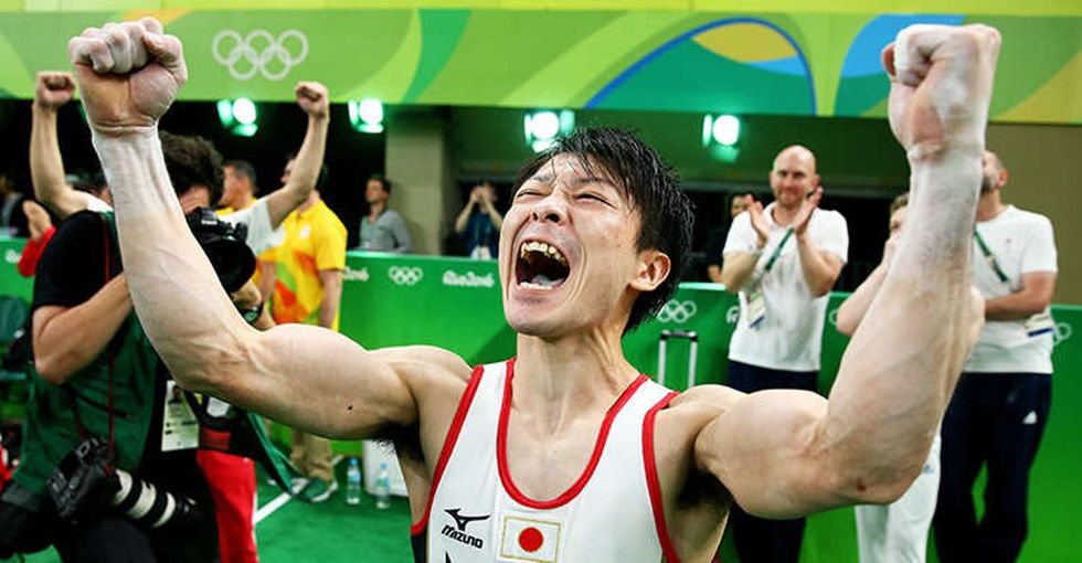 19 incredible photos of Olympic athletes letting their feelings out after winning gold.