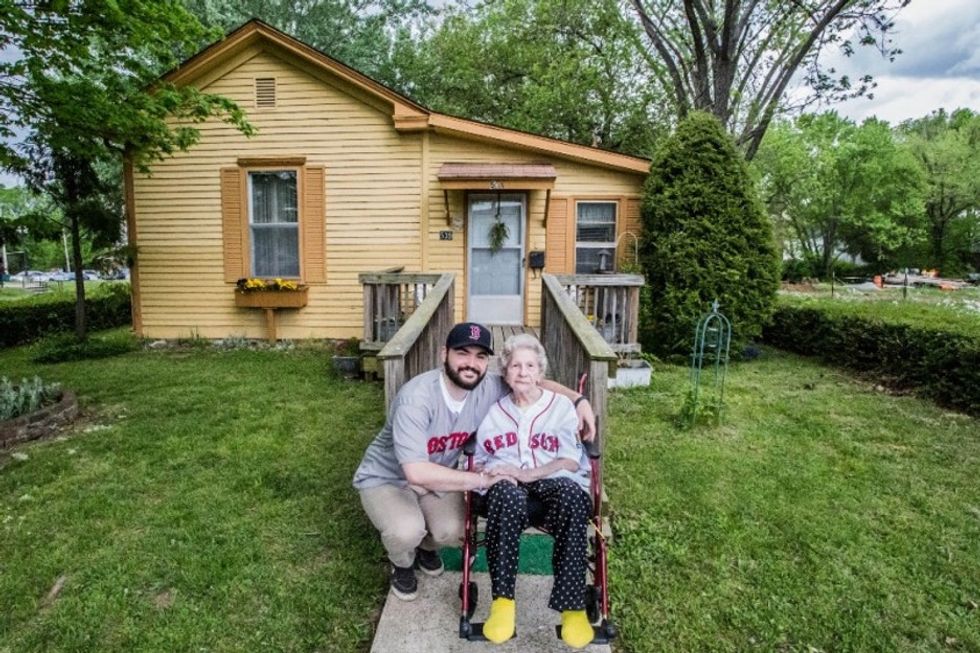 How one man is fighting to keep a 104-year-old woman safe at home.