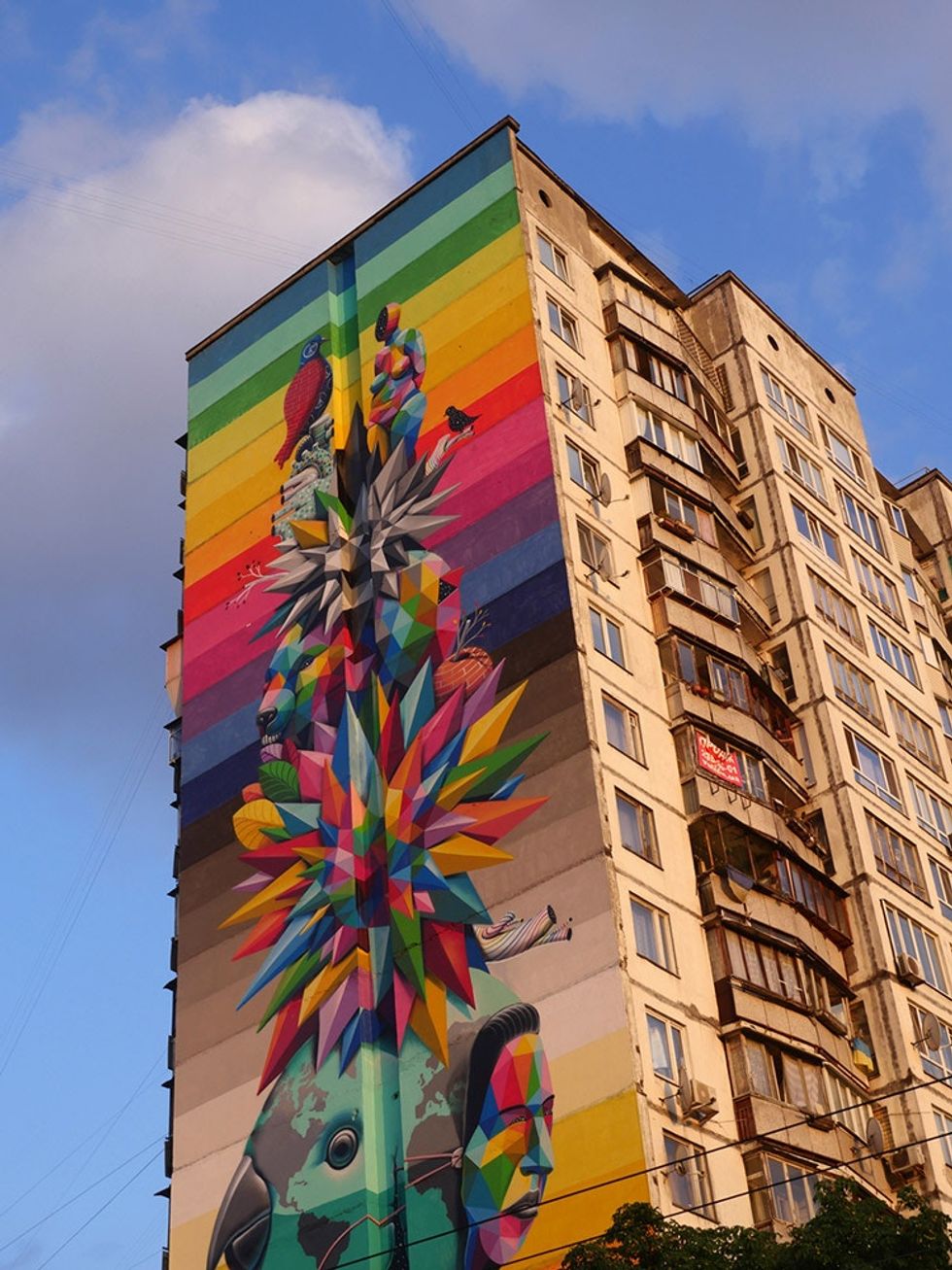 This resilient Ukrainian city may just have the most beautiful murals