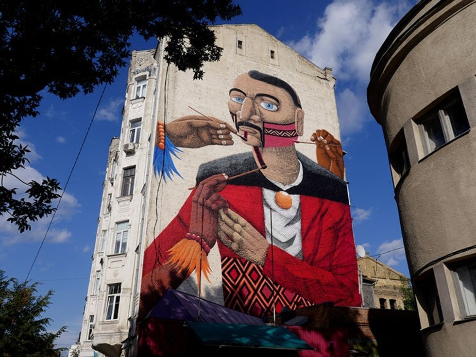 This resilient Ukrainian city may just have the most beautiful murals