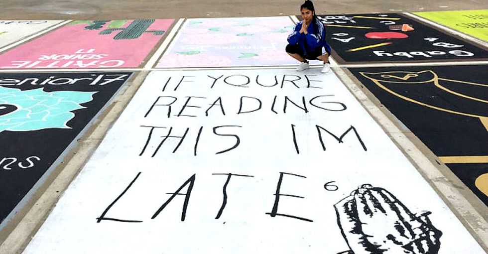 These students painted their parking spots, and the results are a win for arts education.