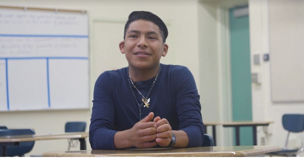 A young immigrant's inspiring story of survival moves the internet to take action.