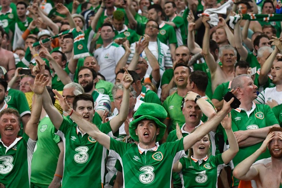 These Irish soccer fans stormed the streets of France ... and cleaned them up.