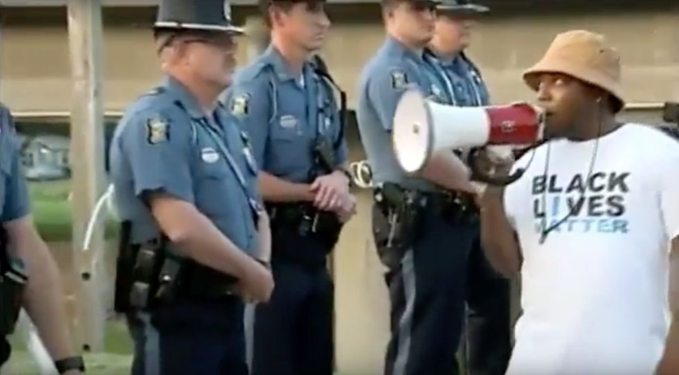 After a protest, Wichita police fired up the grill for a community cookout.