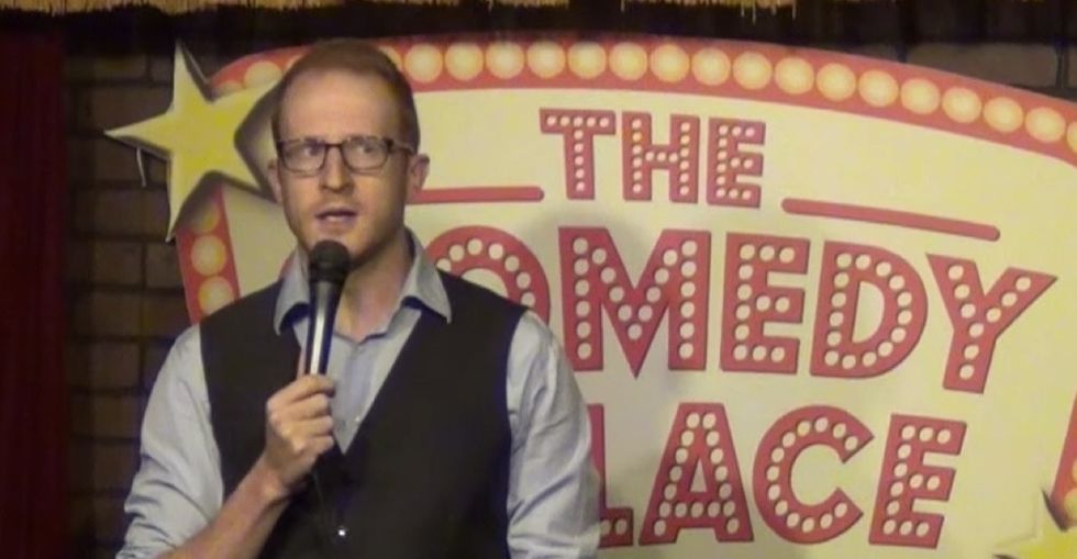 A comedian shuts down a sexist heckler who, ironically, brought his daughters to the show.