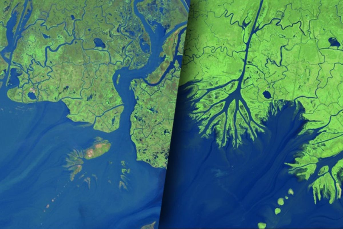 nasa oimages, louisiana, before and after