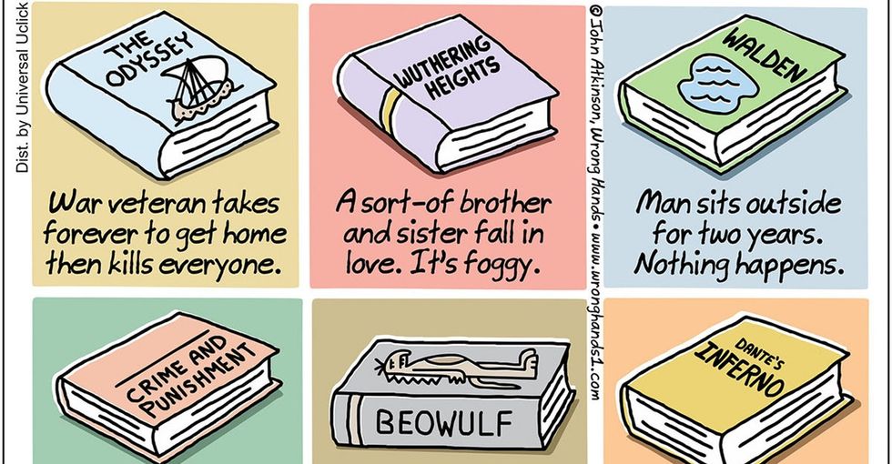 Hilarious summaries of classic novels? There's a comic for that.