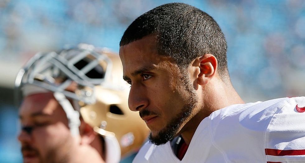 A member of the U.S. military has just joined Colin Kaepernick's protest.