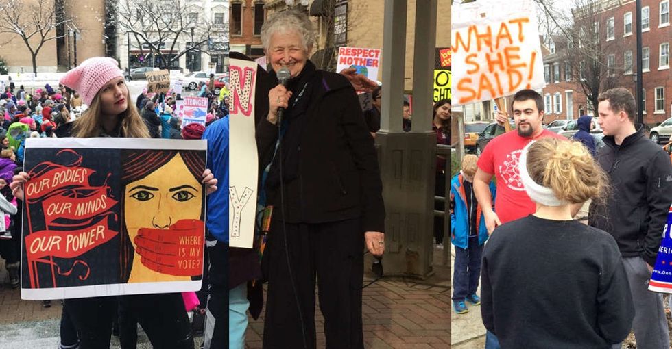 Think everyone who marched on Saturday was a liberal coastal elite? Think again.