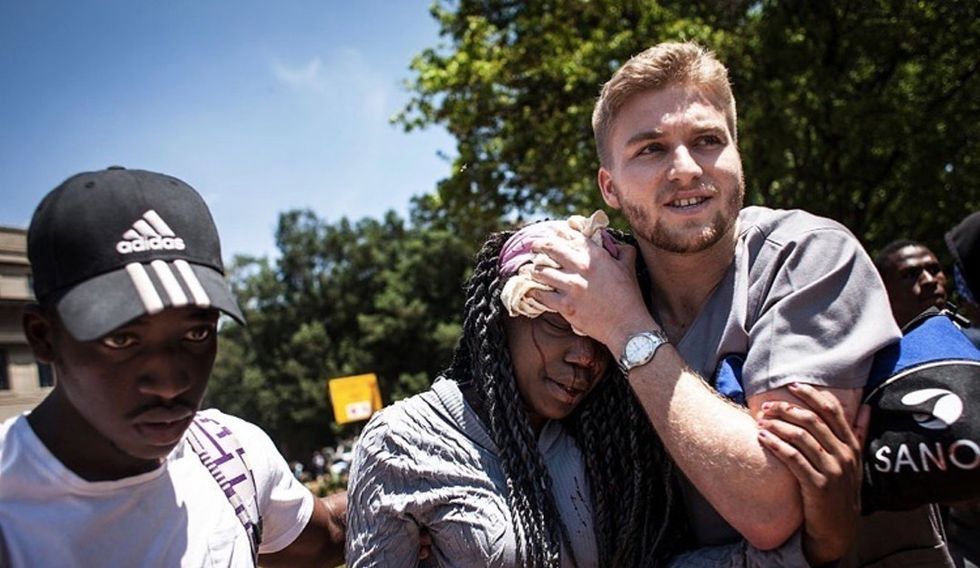 Powerful photos from a South African university riot.