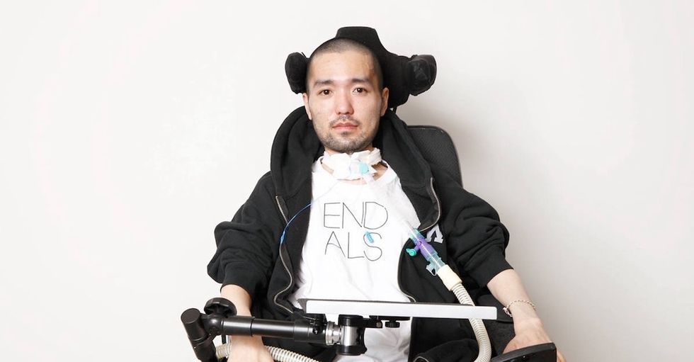 He has ALS. He can no longer speak. And he needs you to listen to him talk about it.