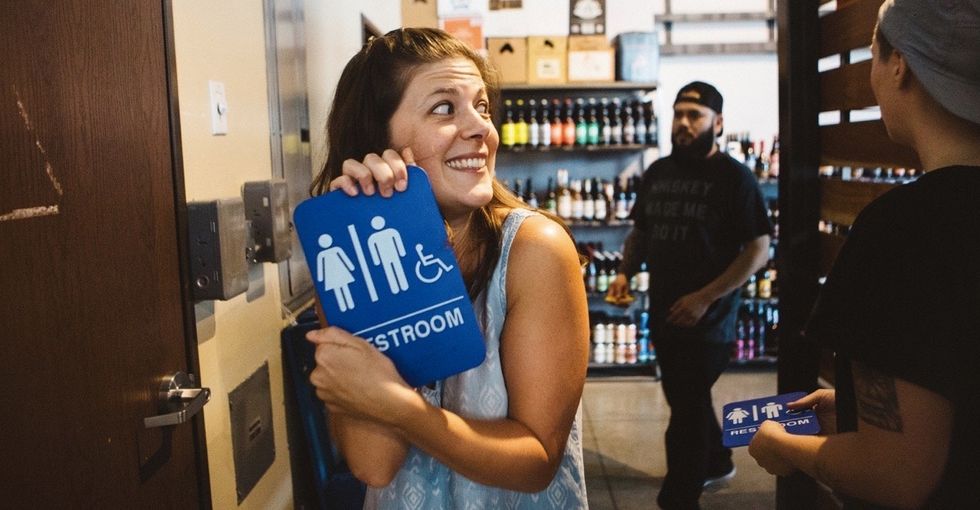 One Womans Clever Plan To Revolutionize Single Stall Bathrooms Upworthy