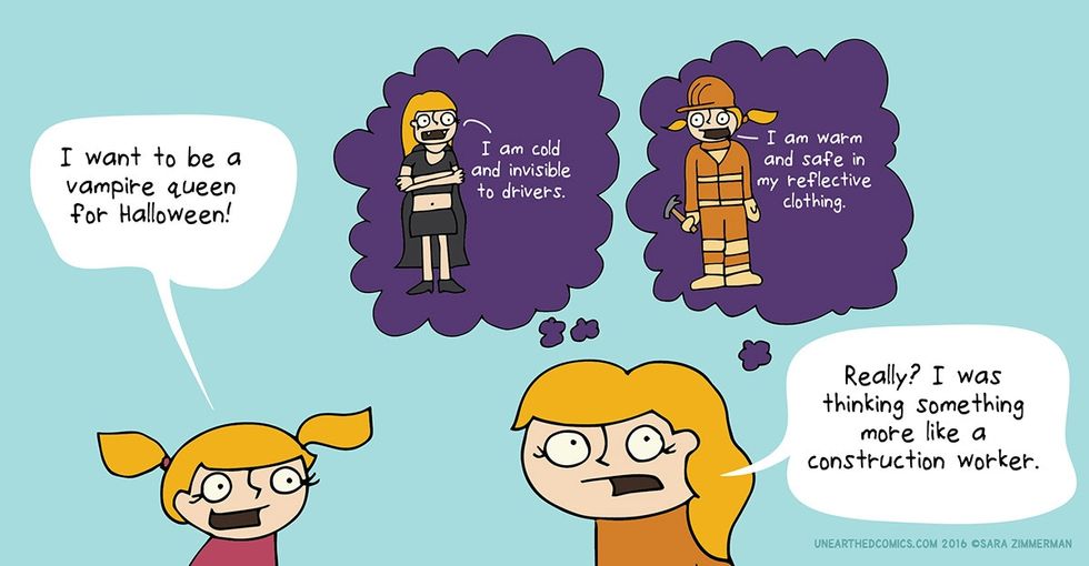 5 things about being a parent on Halloween that every mom or dad can relate to.