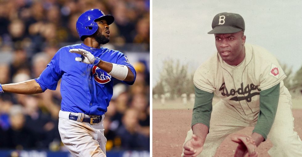 The Cubs' first trip to the World Series in 71 years includes a bit of unexpected history.