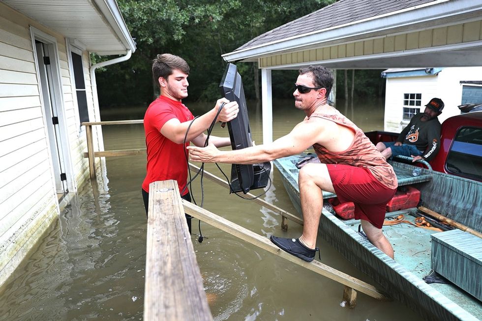 How young Republicans and Democrats are coming together to help Louisiana flood victims.
