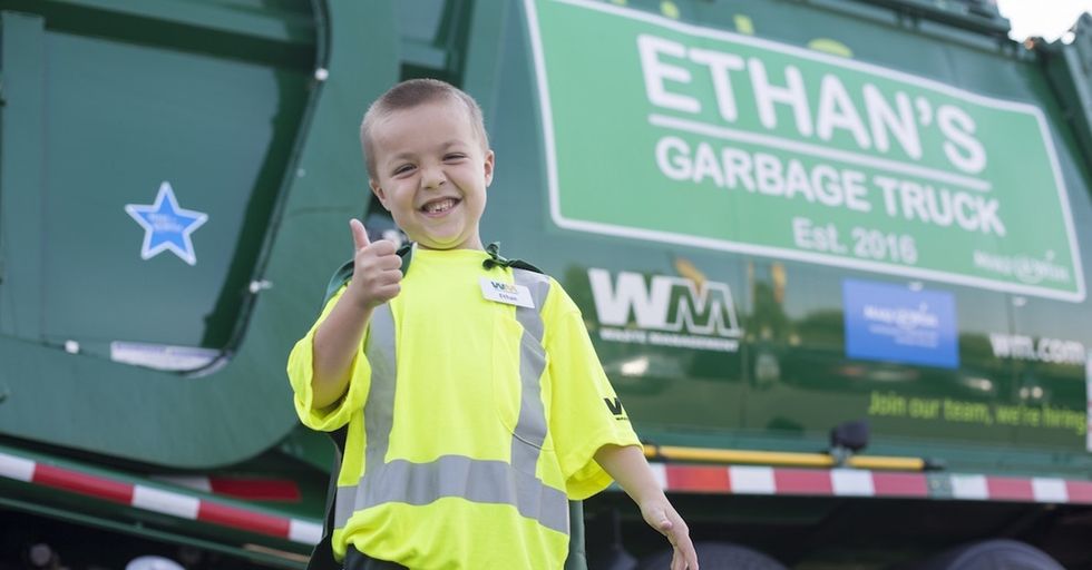 A little boy had a unique request for Make-A-Wish: to be a garbage man.