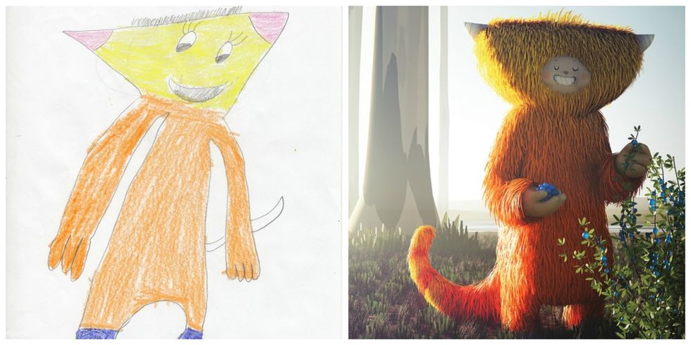 15 re-imagined kids' monster drawings that will make you shriek with joy.
