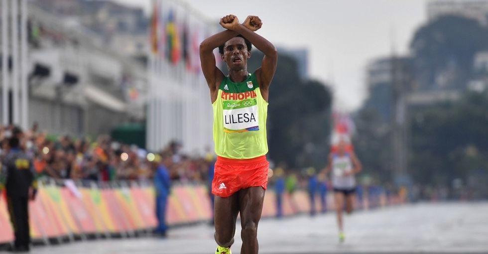 What Ethiopian runner Feyisa Lilesa risked with his Olympic protest.