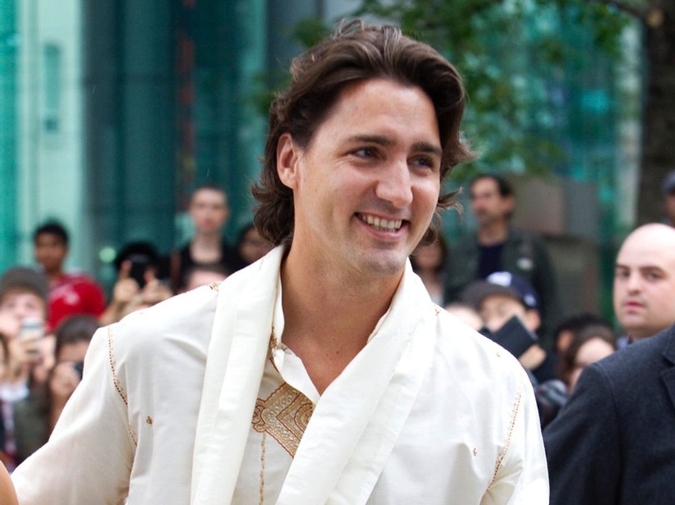 Justin Trudeau danced at the Indian Independence Day party because of course he did.