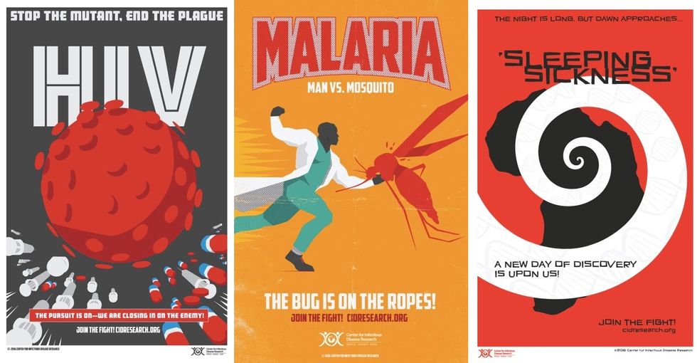 Scientists make hilarious movie posters to punch disease in the face.