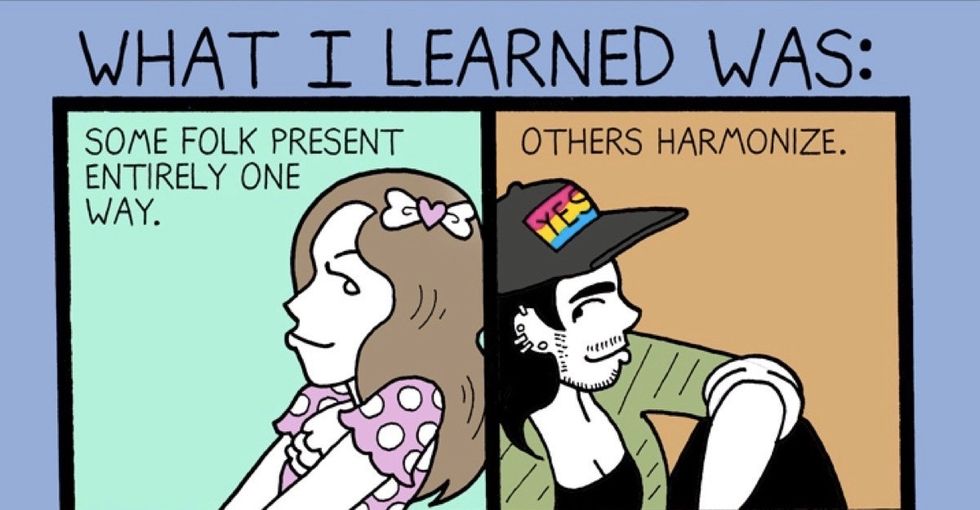 These honest illustrations explain what it's like to come out as genderqueer.