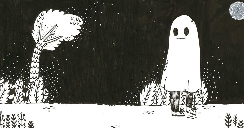 We all feel like a sad ghost sometimes. This comic series captures that perfectly.