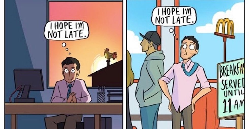 6 too-real comics show what happens when work gets too heavy